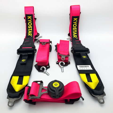 Pink 5 Point Racing Harness