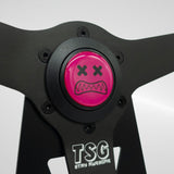 TSG 'Medium Dish' Leather Steering Wheel 350mm