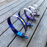 Burnt Titanium Hose Clamps