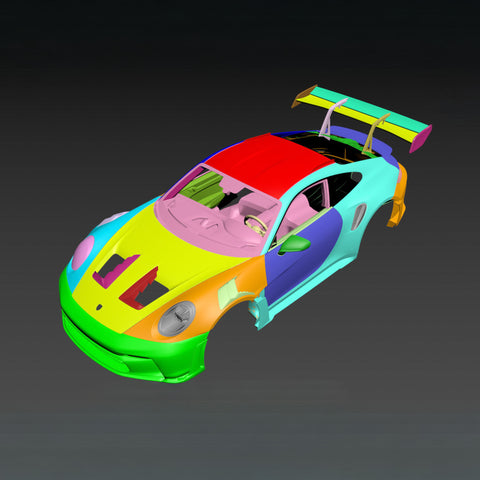 Boxster to Porsche 992 GT3 RS 3d Printing Files