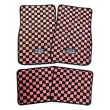 TSG Chequered Floor Mats - Pink