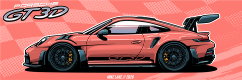 Porsche GT3D Nobori Flag