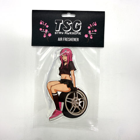 Pink JDM Girl Air Freshener