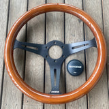 Woodgrain Steering Wheel 350mm