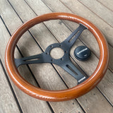 Woodgrain Steering Wheel 350mm