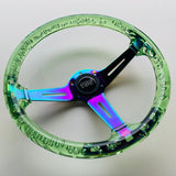 TSG 'Bubble' Steering Wheel 350mm - Green