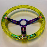TSG 'Bubble' Steering Wheel 350mm - Yellow